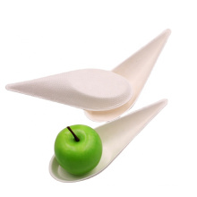 Recycled Biodegradable Pulp Small Spoon with Drop shape